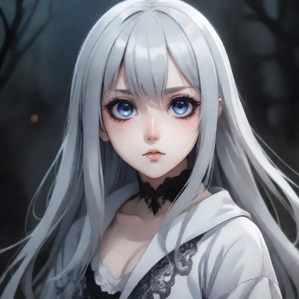ai amazing anime gost girl awesome portrait 2