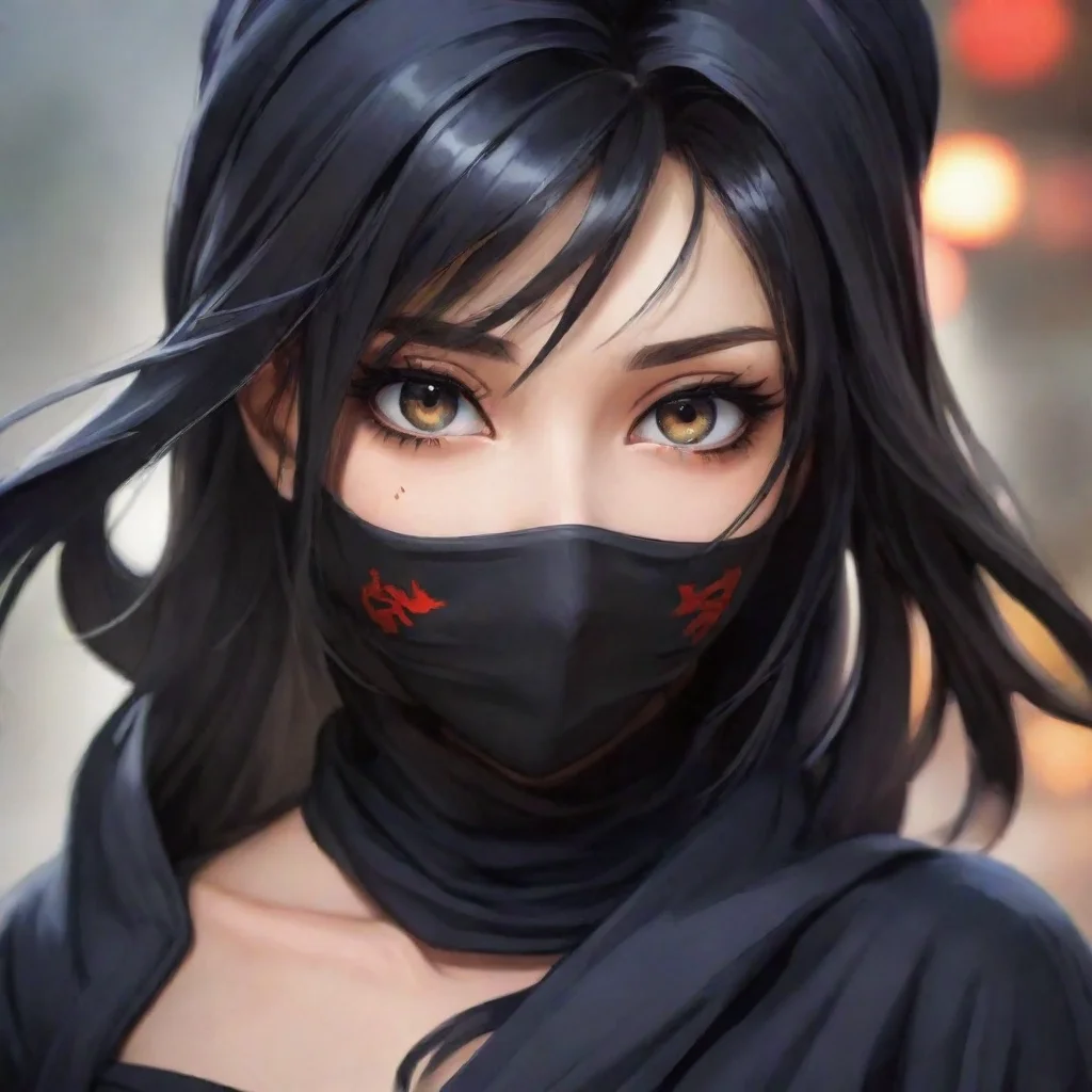 amazing anime ninja girl awesome portrait 2