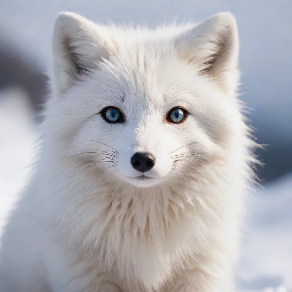 ai amazing anthro arctic fox awesome portrait 2