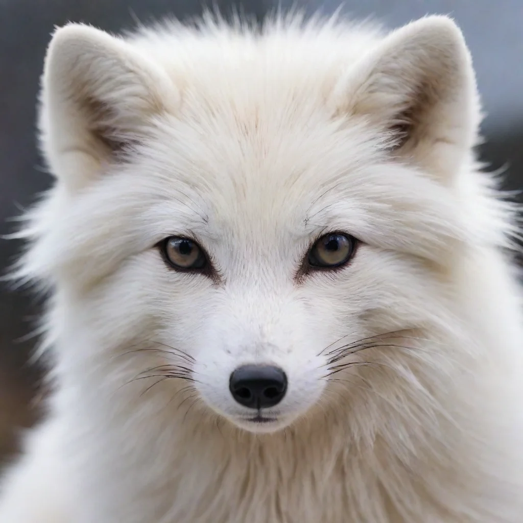 ai amazing anthro male arctic fox awesome portrait 2