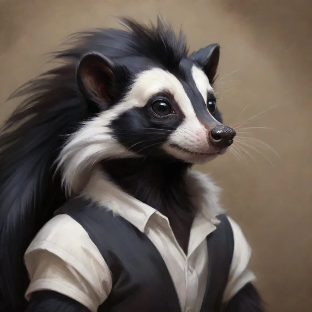 amazing anthro skunk awesome portrait 2