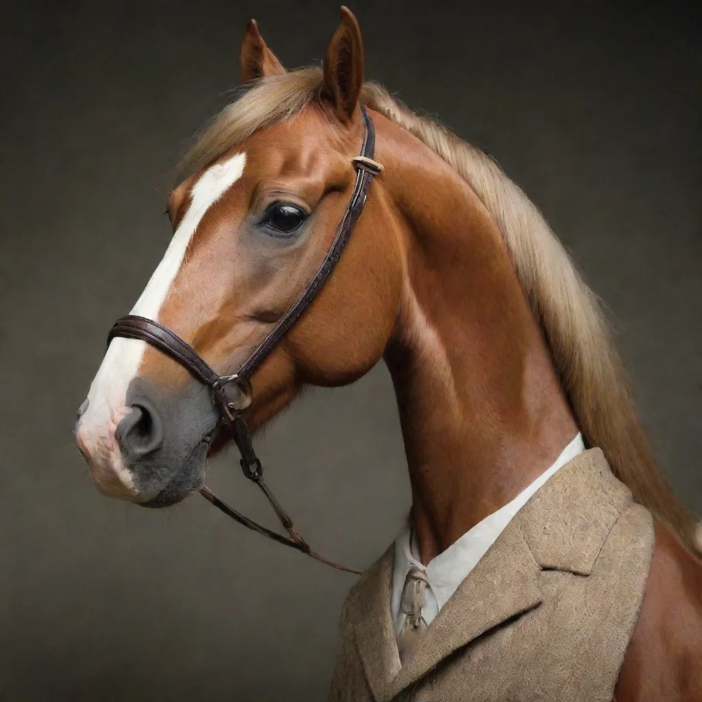 ai amazing anthropomorphic horse awesome portrait 2
