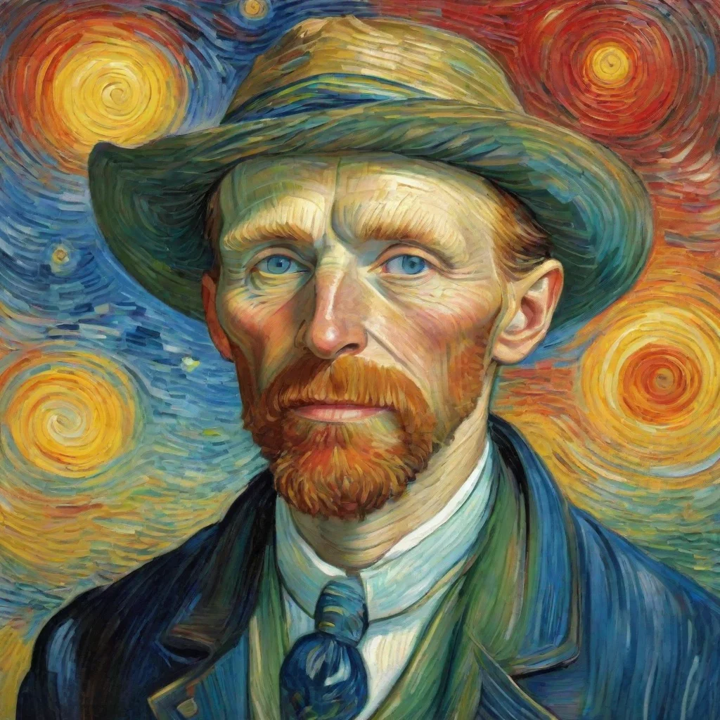  amazing artwork by van gogh colorful wonderful awesome portrait 2