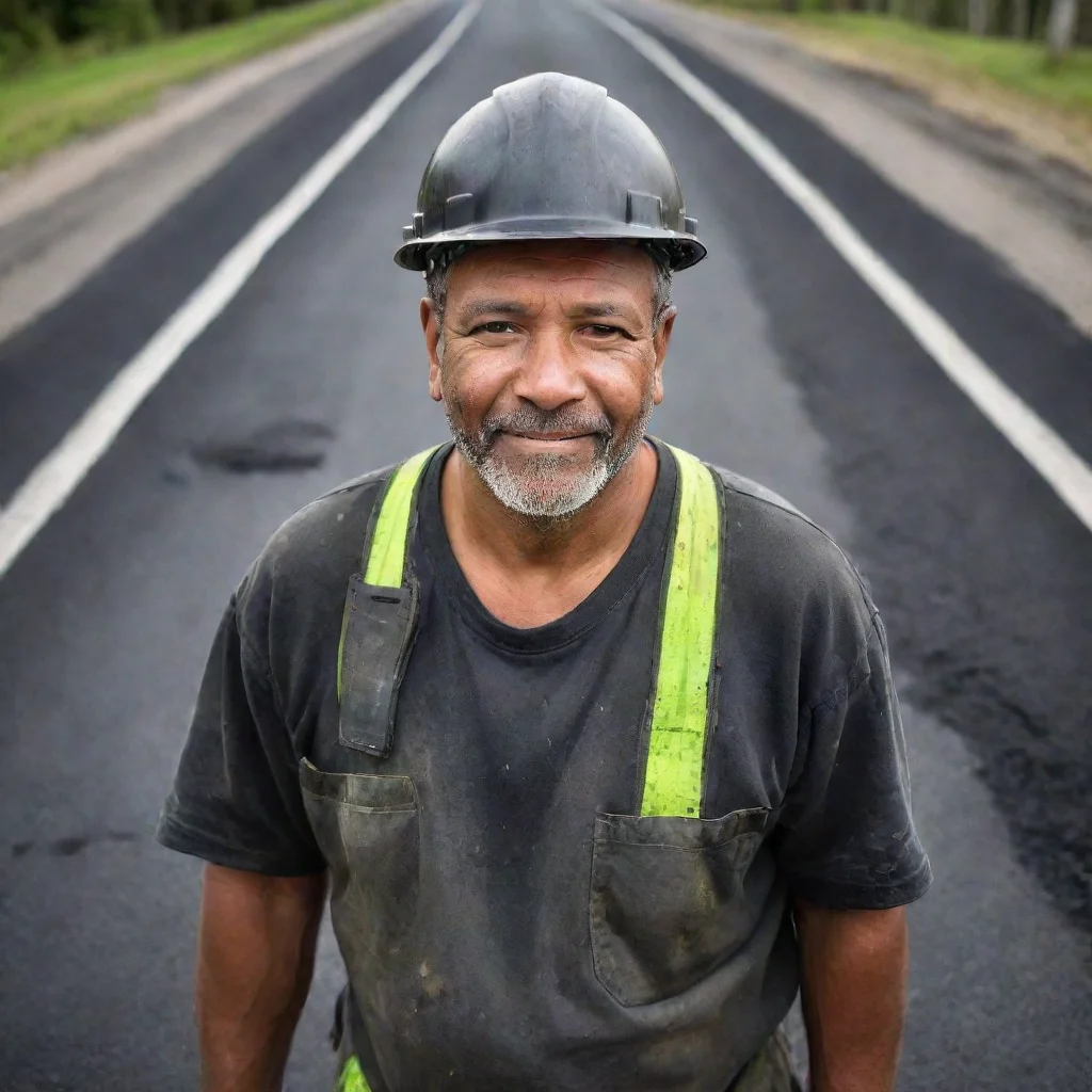 ai amazing asphalt worker awesome portrait 2