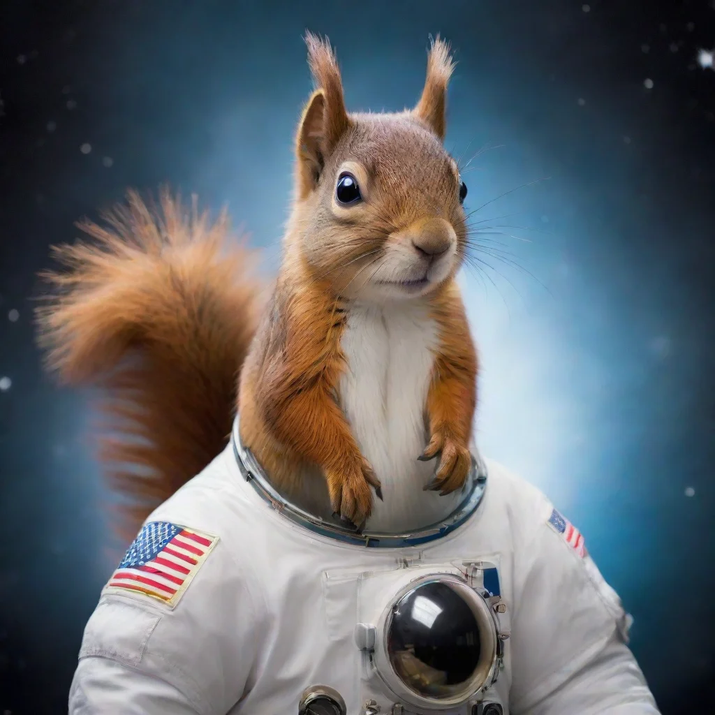 ai amazing astronaut squirrel awesome portrait 2