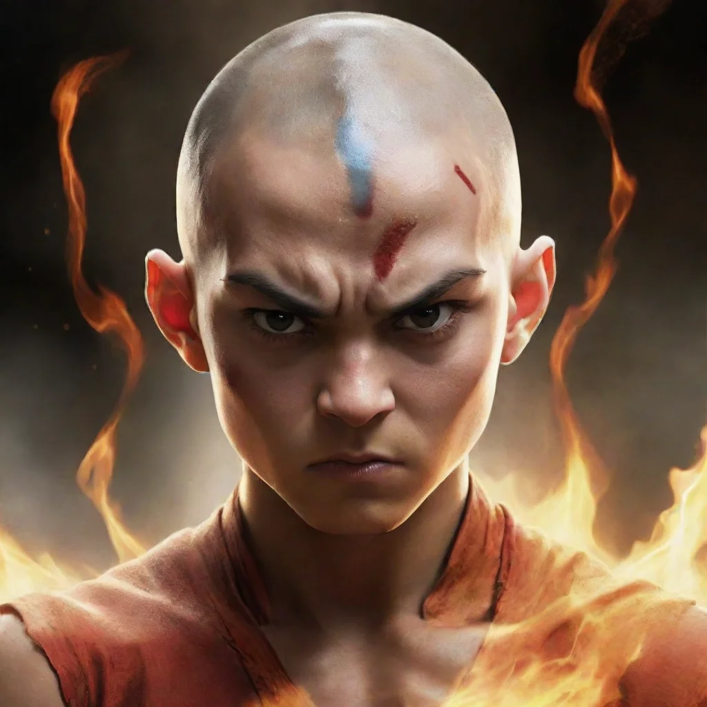 ai amazing avatar aang much angry awesome portrait 2