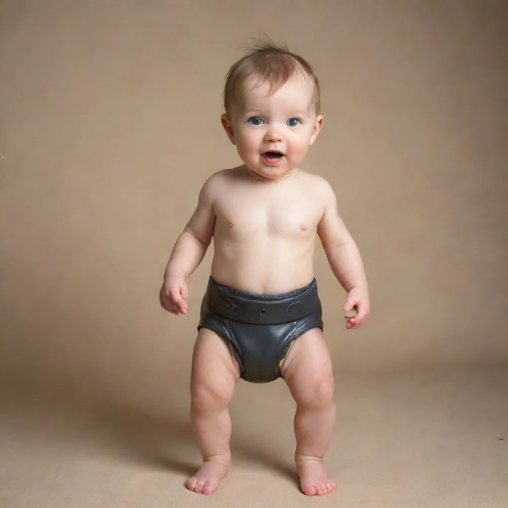 amazing baby wearing rubber baby pantsawesome portrait 2