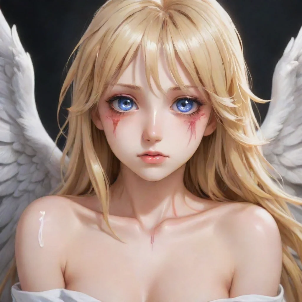 ai amazing badly injured blonde anime angel awesome portrait 2