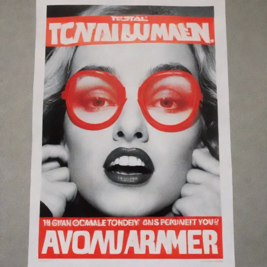 ai amazing barbara kruger poster that says total bummer summer awesome portrait 2