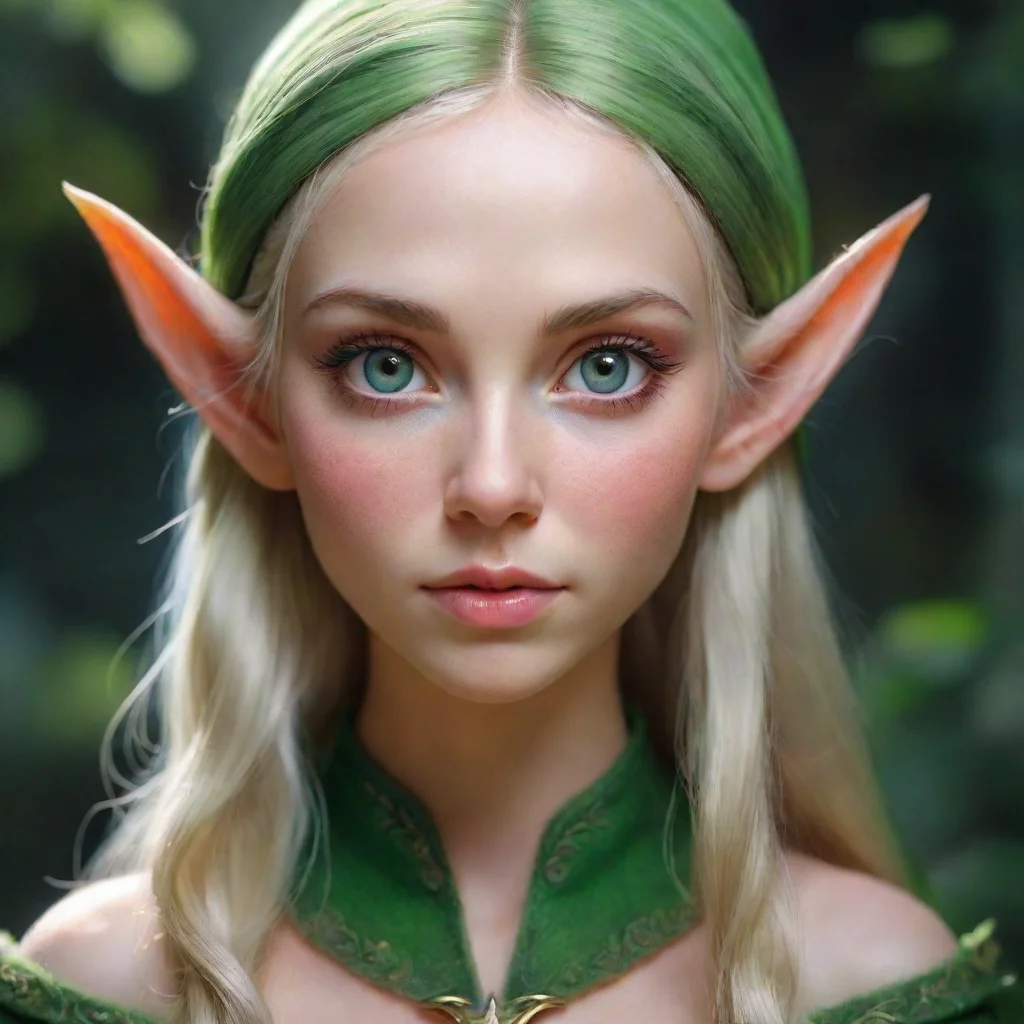 ai amazing beautiful elf awesome portrait 2