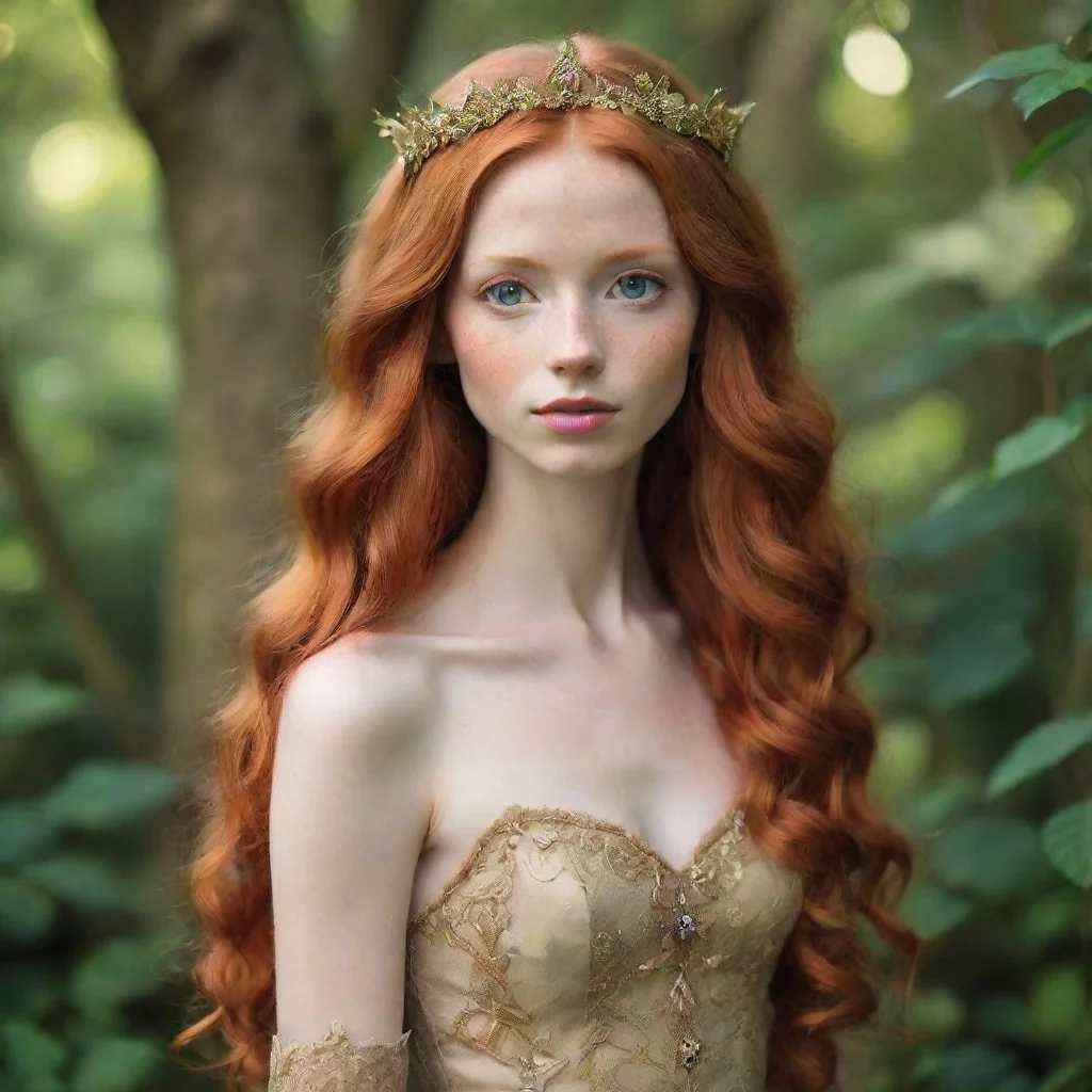ai amazing beautiful enchanted skinny ginger princessawesome portrait 2
