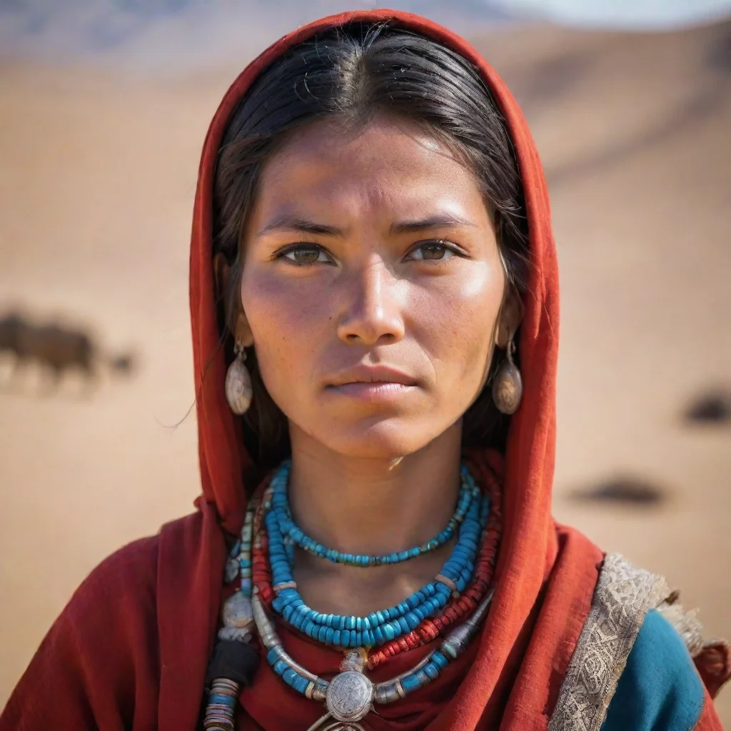 amazing beautiful nomad female awesome portrait 2