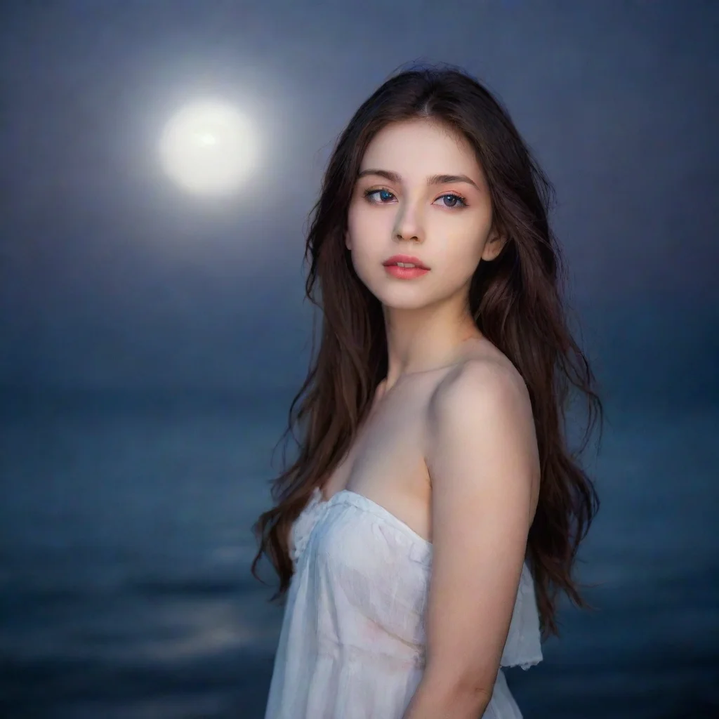 ai amazing beautiful pictures with moonlight awesome portrait 2