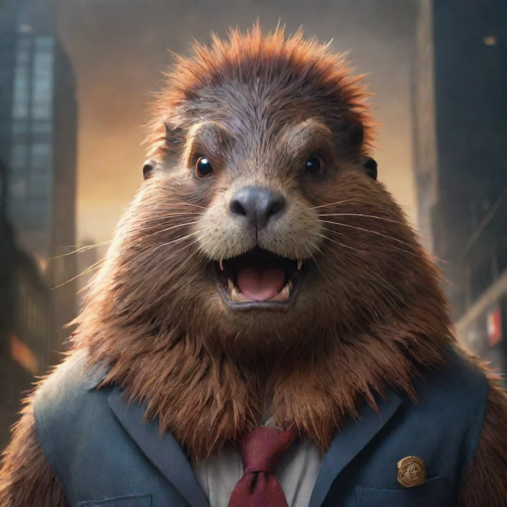 ai amazing beaver kaiju awesome portrait 2 wide