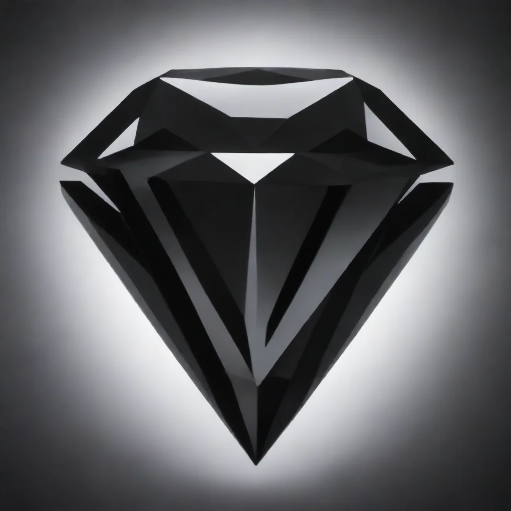 ai amazing black diamond logo awesome portrait 2 tall