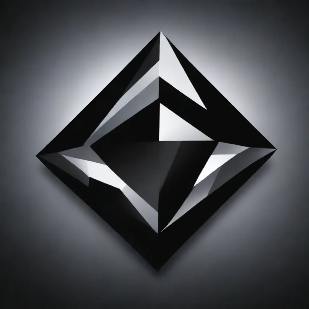 ai amazing black diamond logo awesome portrait 2