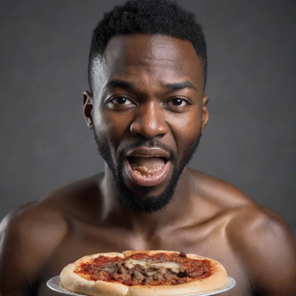  amazing black man eatingawesome portrait 2