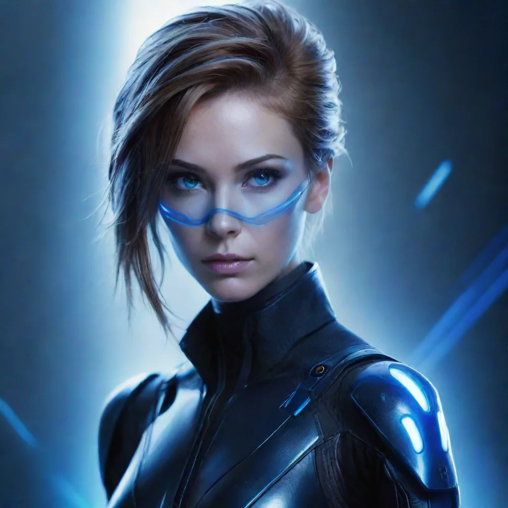ai amazing blue line sci fi background awesome portrait 2 wide