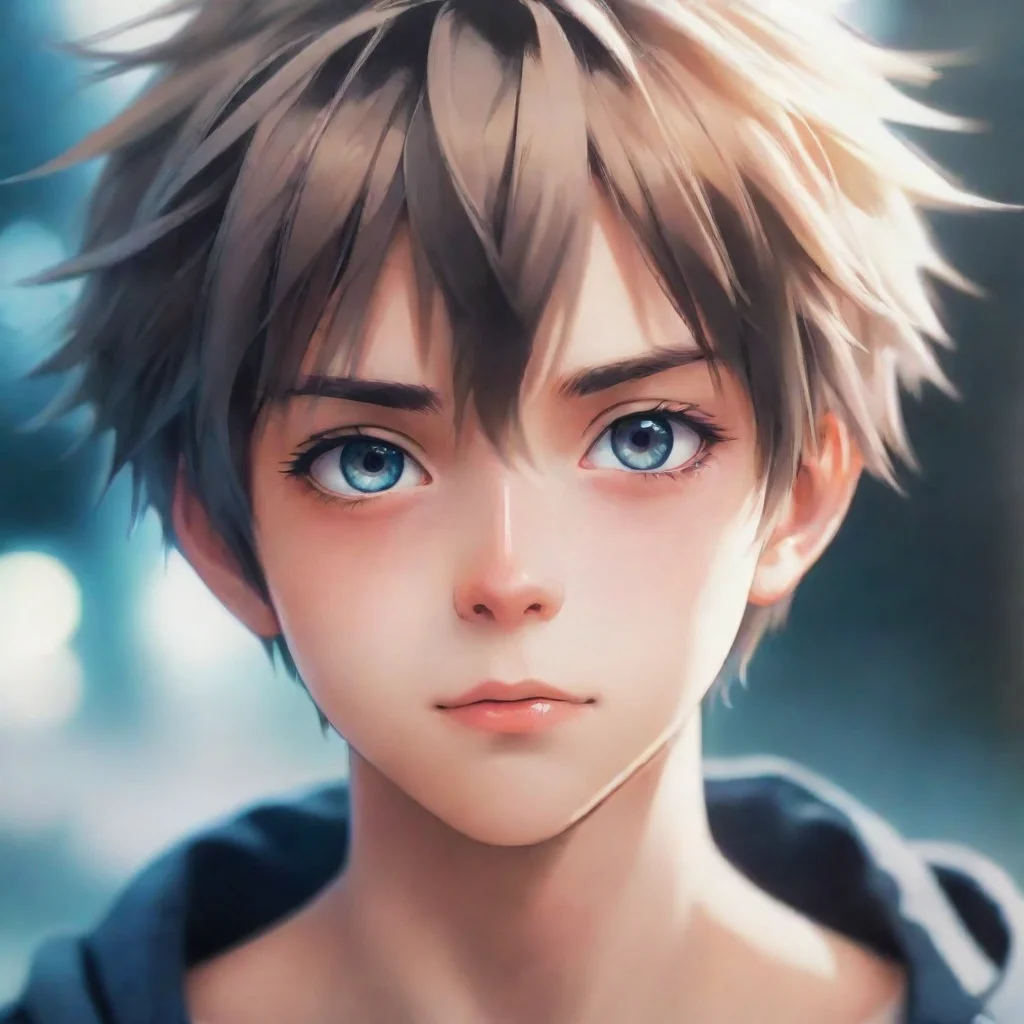 ai amazing blur face of anime boy awesome portrait 2