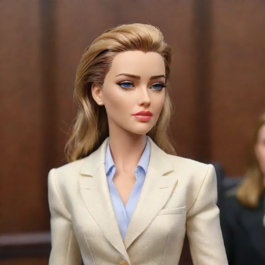 ai amazing boxed action figure of amber heard in a suit in court with accessories bootleg cheap chinese knock offs toys r u