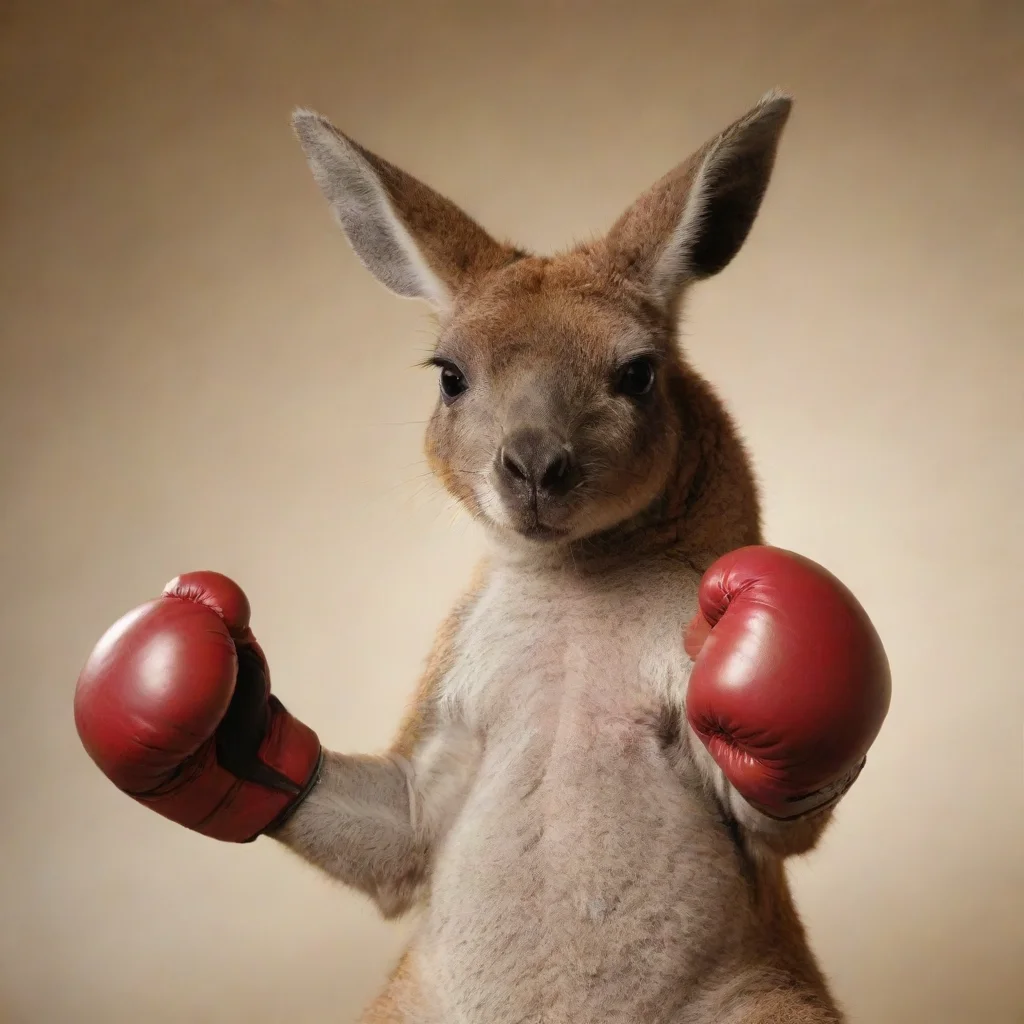 ai amazing boxing kangaroo awesome portrait 2