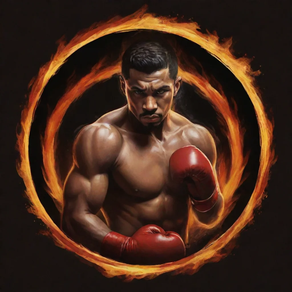  amazing boxing logo circle fire laurawesome portrait 2