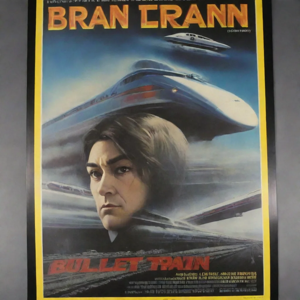 ai amazing brian miller styled bullet train movie posterawesome portrait 2 tall