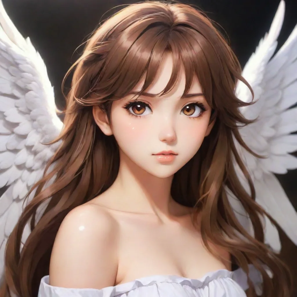 ai amazing brown haired anime angel awesome portrait 2