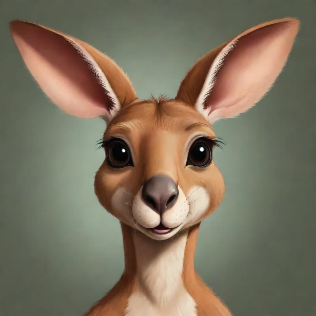 ai amazing cartoon kangaroo awesome portrait 2