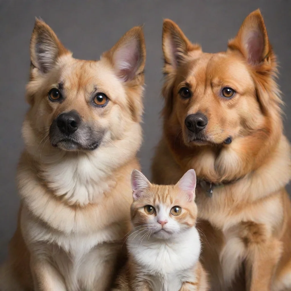 ai amazing cat and dogs awesome portrait 2