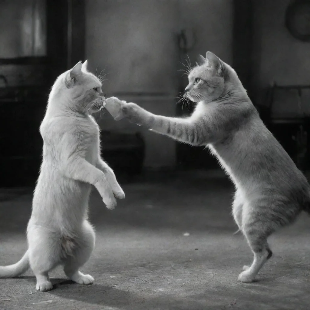 ai amazing cat fight in citizen kane awesome portrait 2 wide