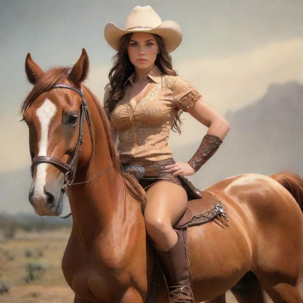 ai amazing centaur cowgirl awesome portrait 2