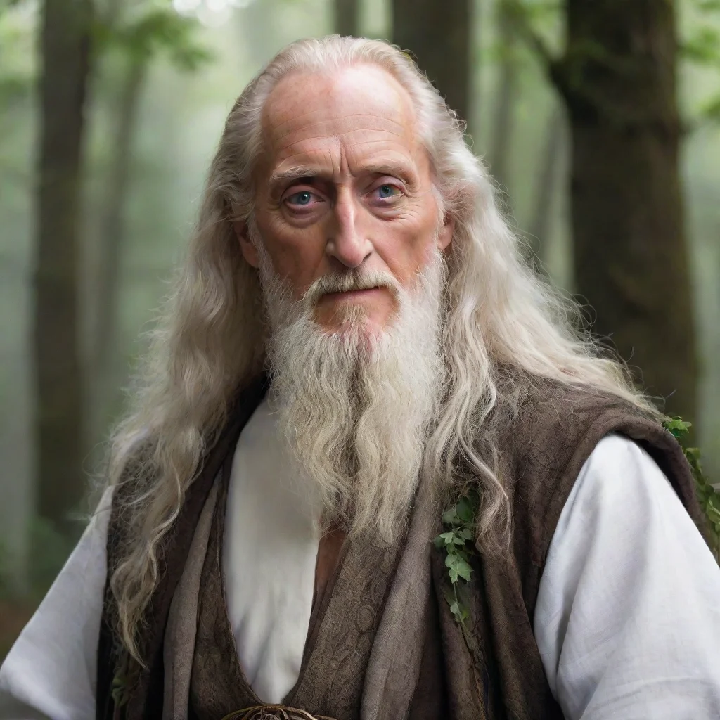 ai amazing charles dance as a druid dnd very long white beard awesome portrait 2