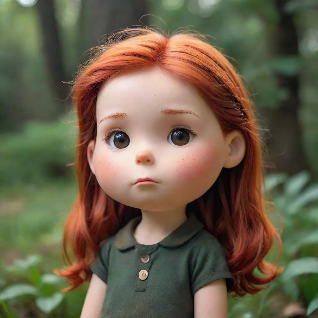 ai amazing charlie brown little red haired girl awesome portrait 2
