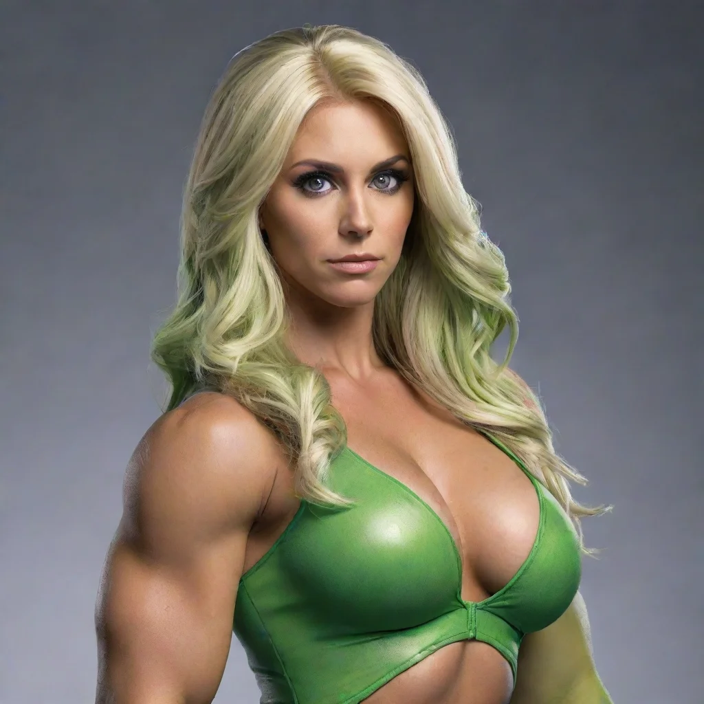 amazing charlotte flair as she hulk awesome portrait 2