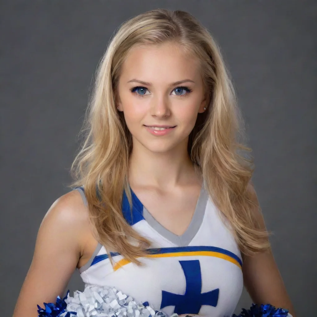 ai amazing cheerleader highschool girl awesome portrait 2