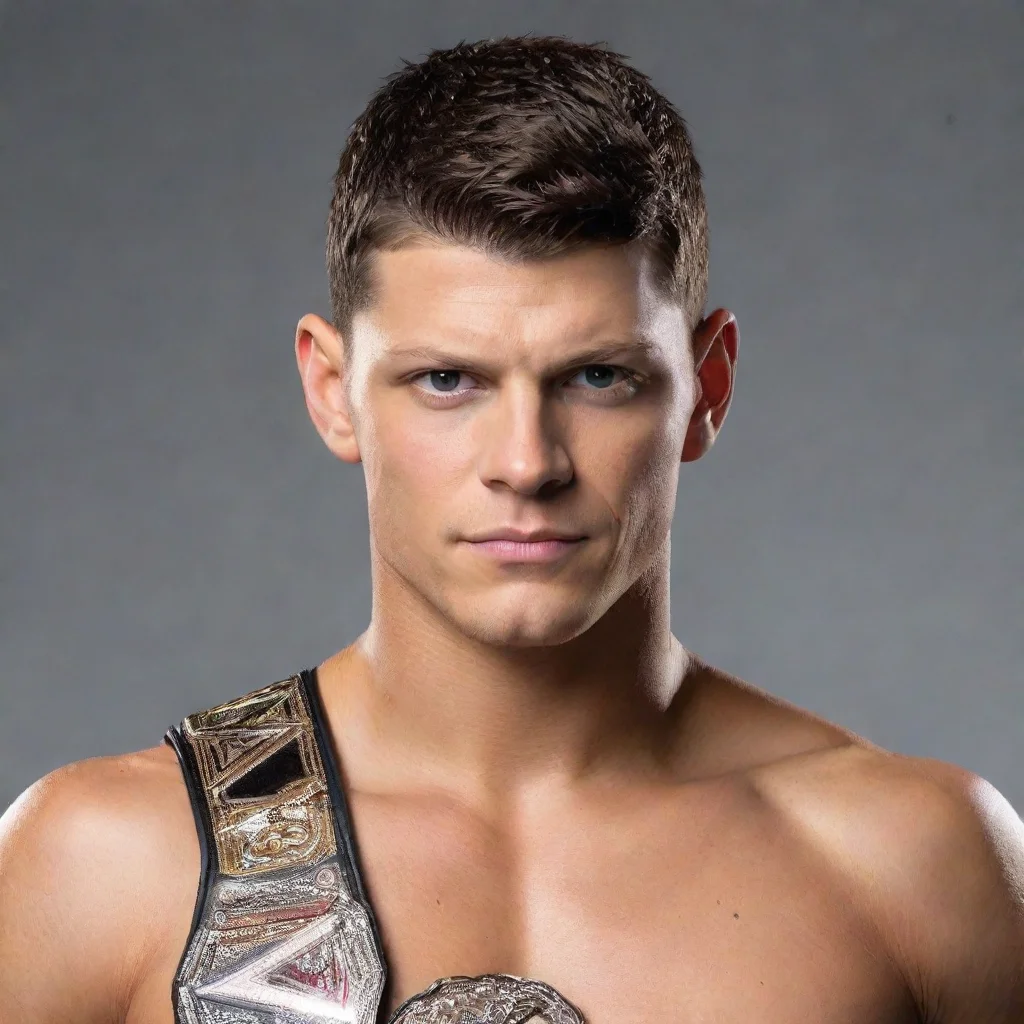 ai amazing cody rhodes has a wwe championship awesome portrait 2