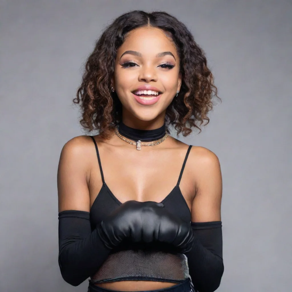 amazing coi leray rappersmiling with black gloves awesome portrait 2