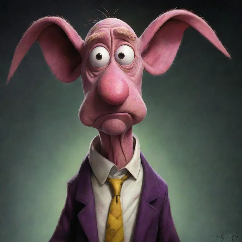 ai amazing courage the cowardly dog character design in the style of ma bagge awesome portrait 2