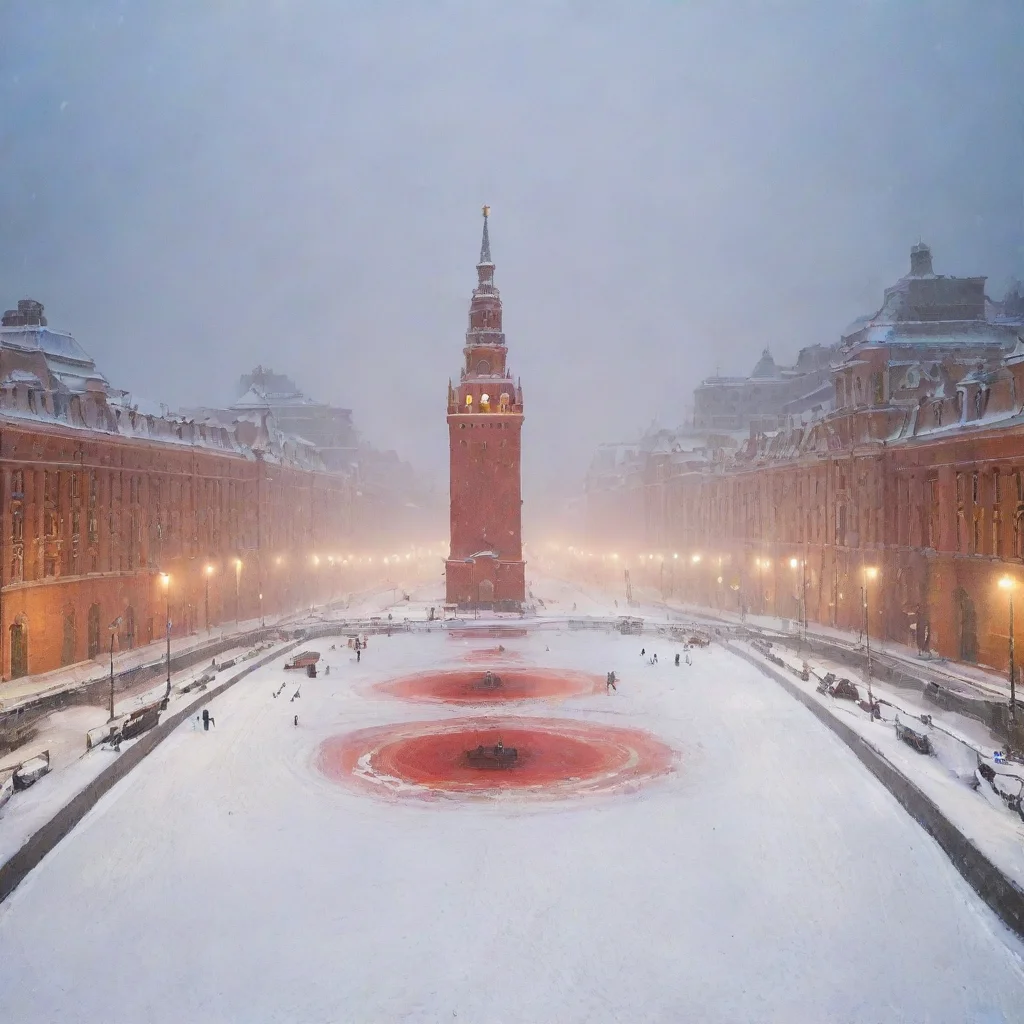 ai amazing crea imagen de la plaza roja de moscu nevando realista awesome portrait 2