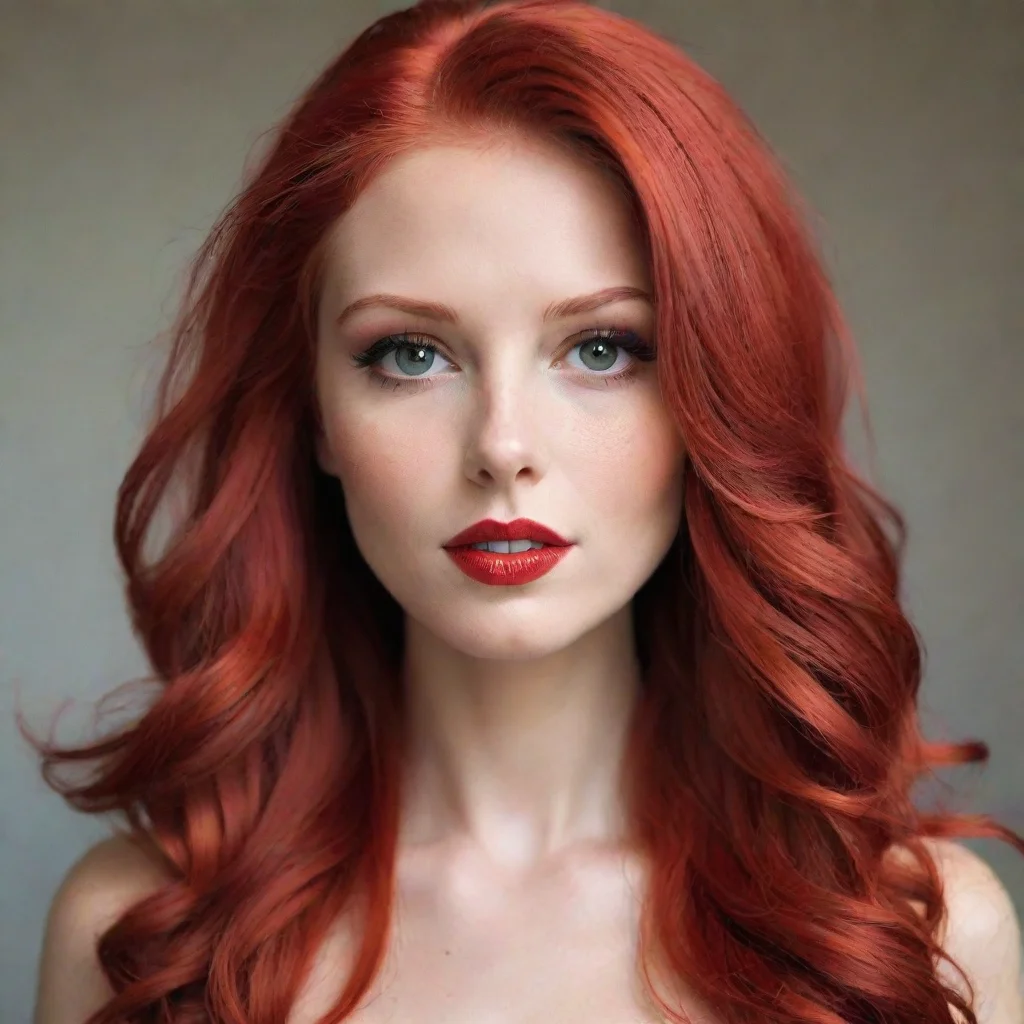  amazing creame una mujer pelo rojo crespa awesome portrait 2