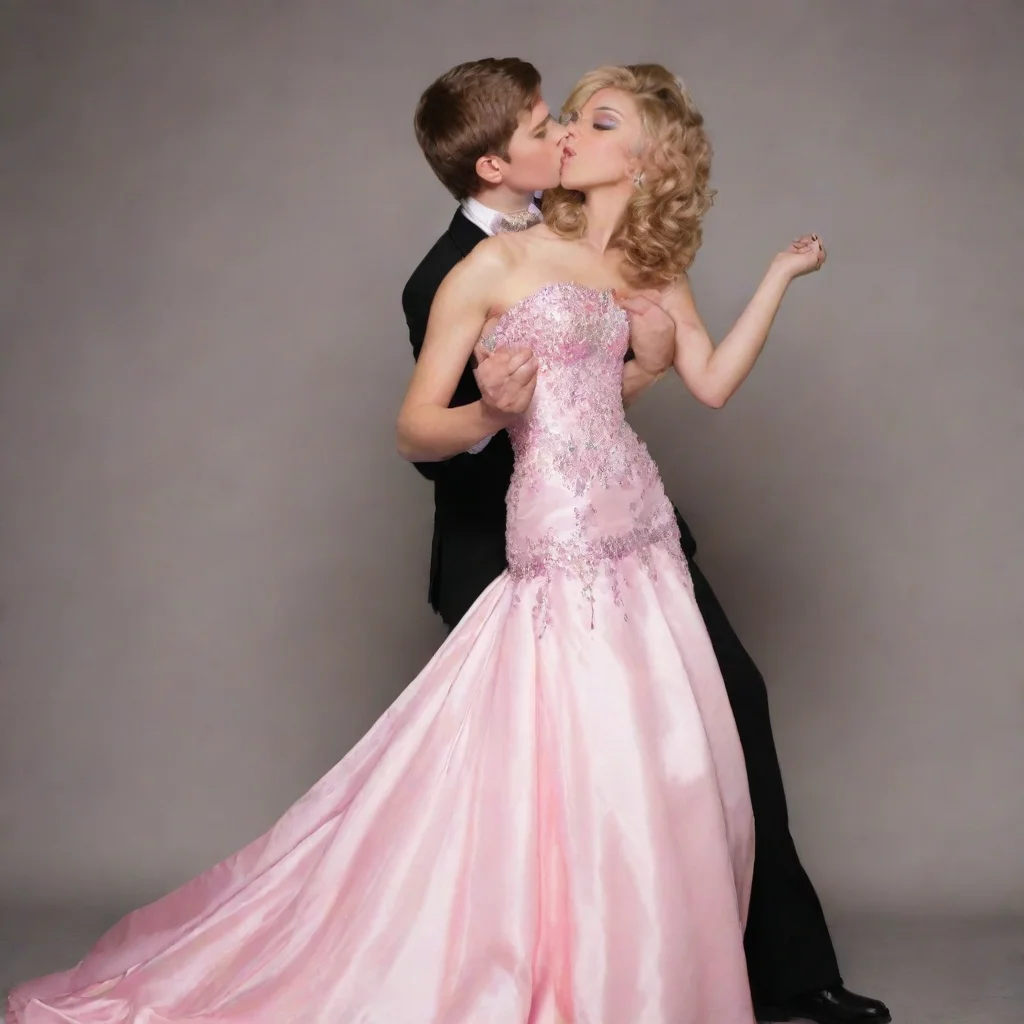 ai amazing crossdresserprom dresskissing boy awesome portrait 2 tall