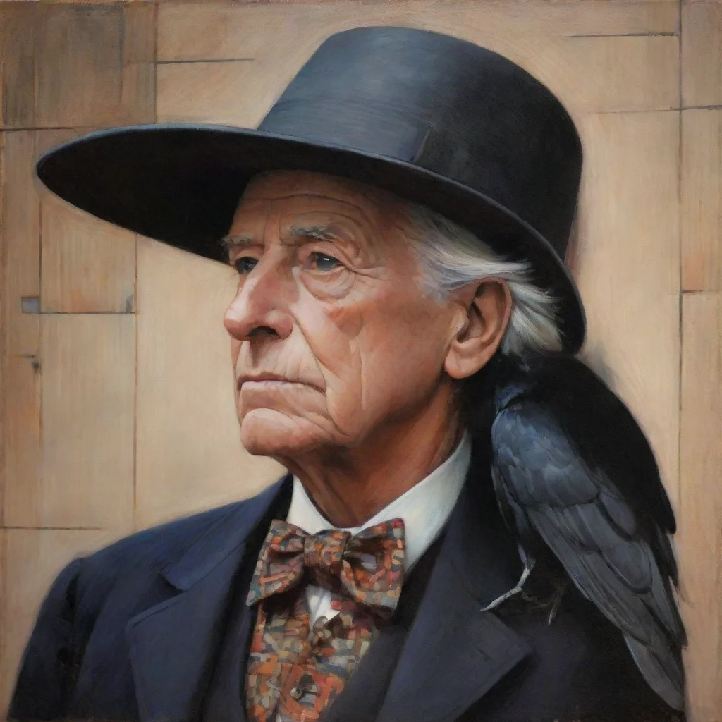 ai amazing crow frank lloyd wrightawesome portrait 2
