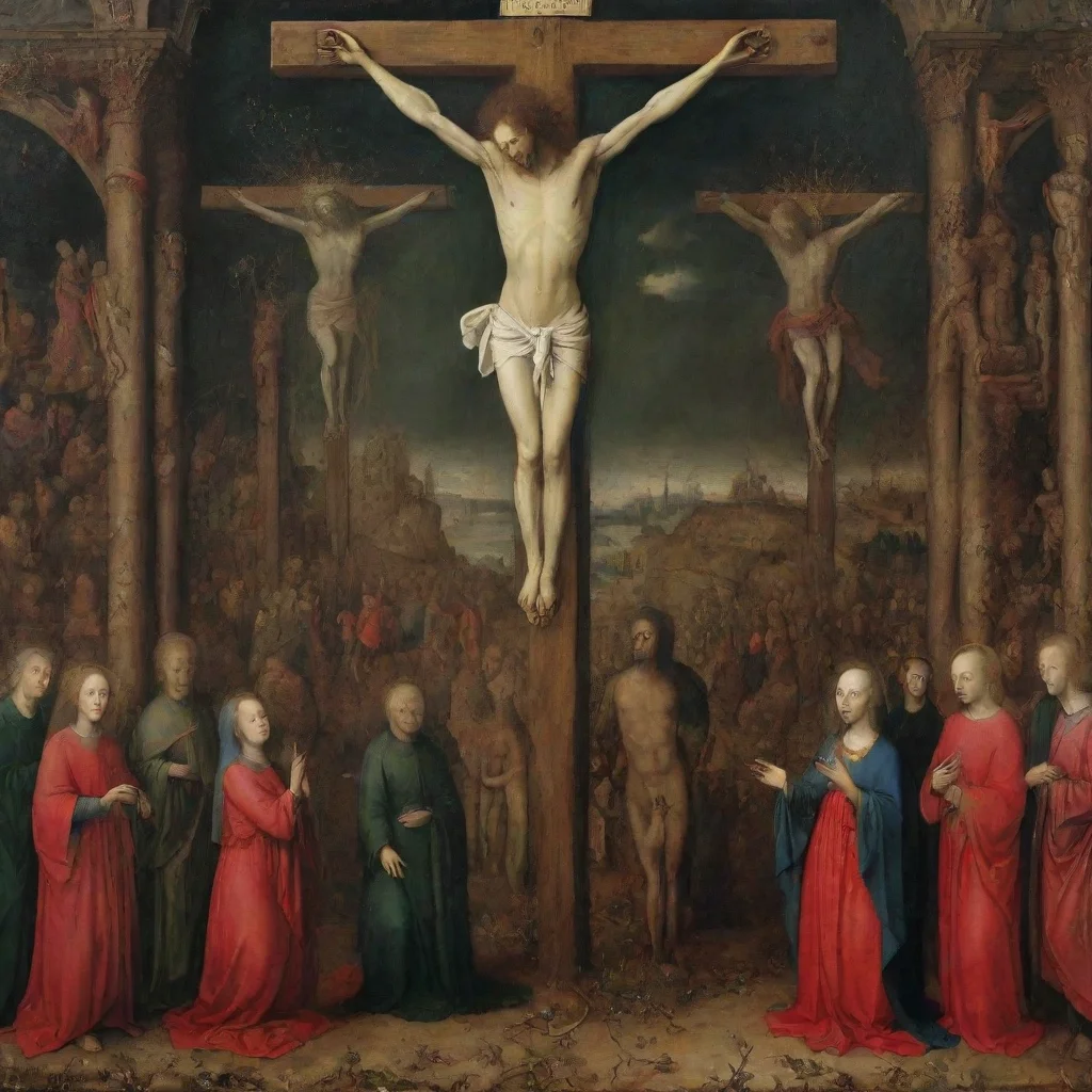  amazing crucifixion and last judgement by jan van eyck awesome portrait 2 tall