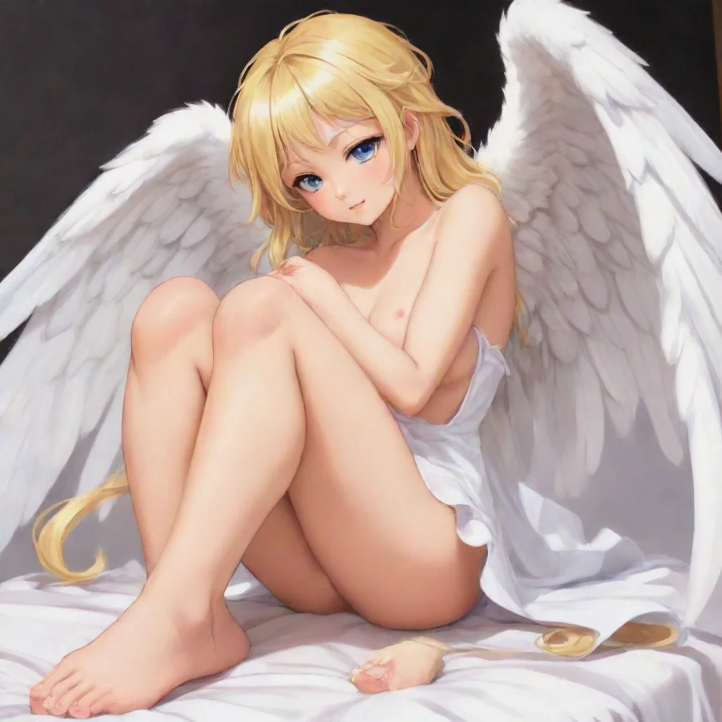  amazing cute blonde anime angel getting her feet sniffed and licked awesome portrait 2