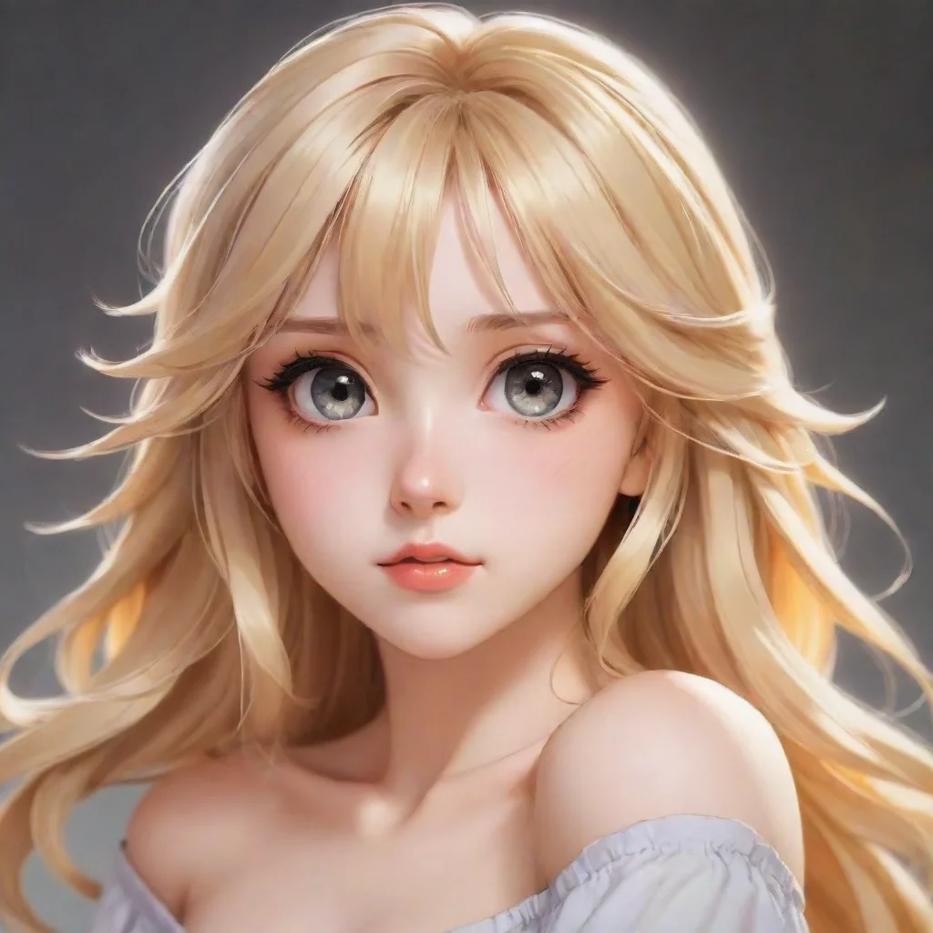 ai amazing cute blonde anime woman awesome portrait 2
