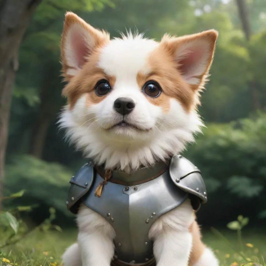 ai amazing cute puppy dog armoured hd aesthetic ghibli anime fantastic portrait best qualityawesome portrait 2