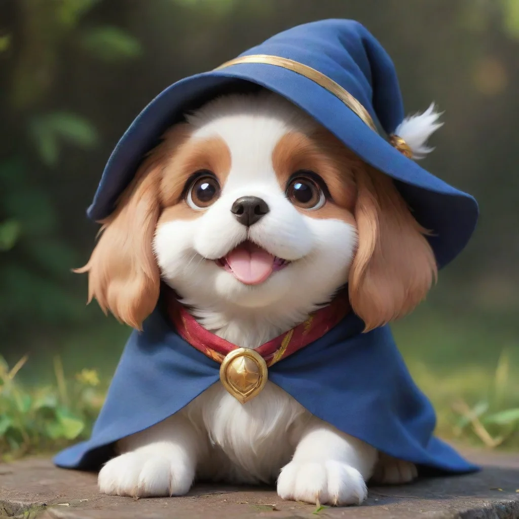  amazing cute puppy dog wizard artstation hd aesthetic ghibli anime fantastic portrait aww qualityawesome portrait 2
