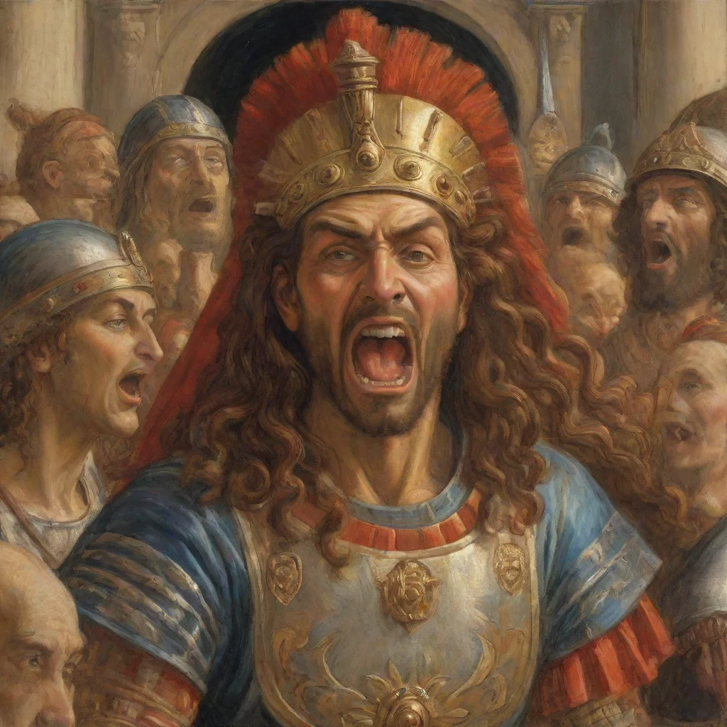  amazing dagoth ur shouting ethnic slurs at nearby imperial legion soldiers by boticelli ar 169 uplight awesome portrait 