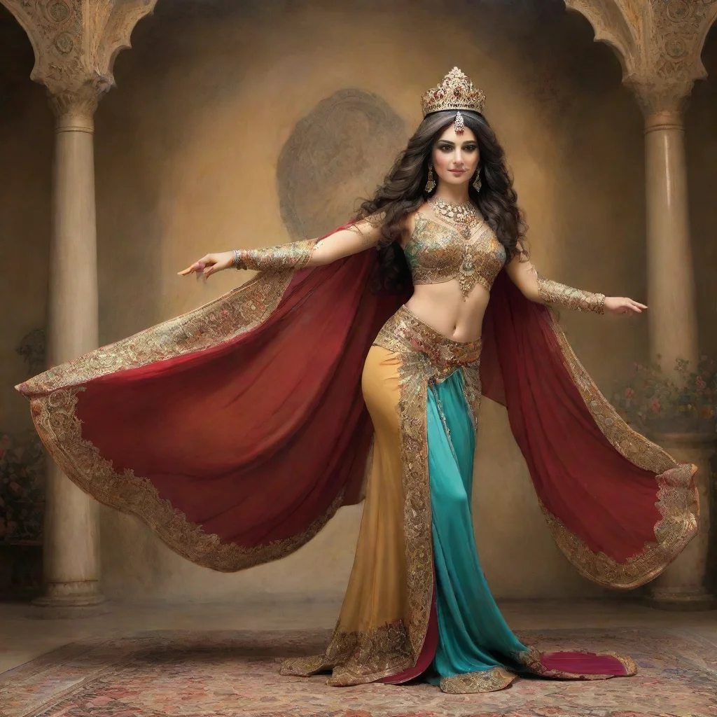 ai amazing dancing persian queen awesome portrait 2 tall